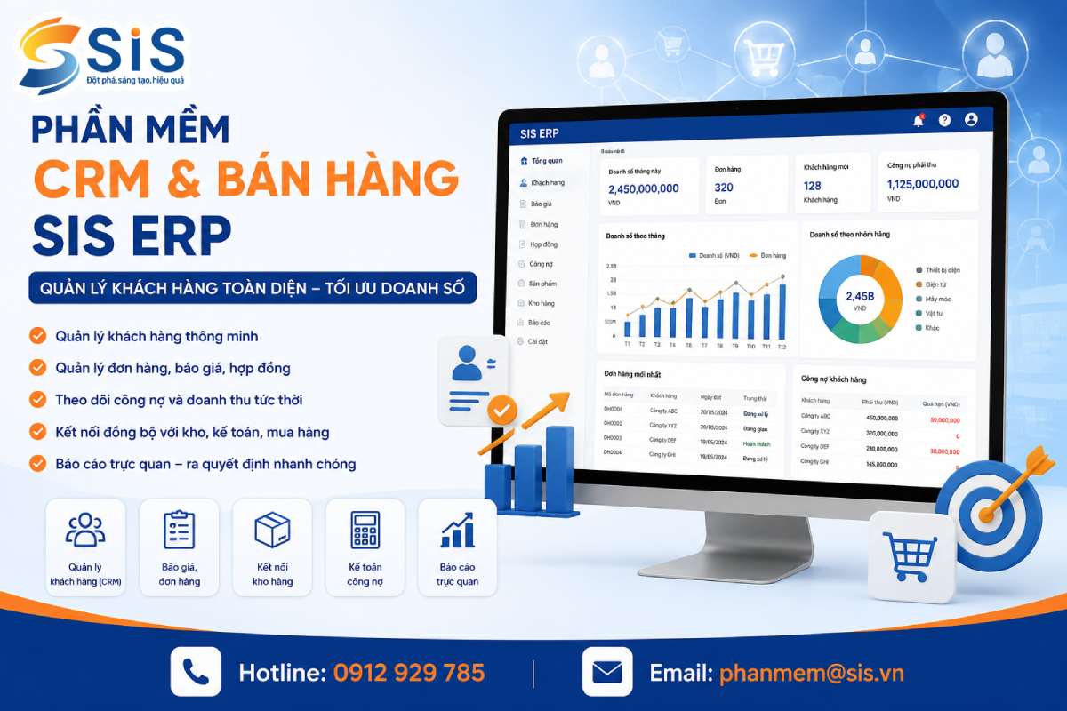 SIS ERP CRM 및 판매 관리 소프트웨어 &ndash; 프로세스 동기화, 매출 증대