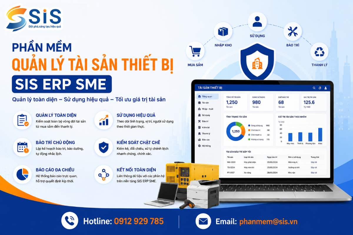 SIS ERP SME &ndash; Asset & Equipment Management: Controlling the Entire Asset Lifecycle on One Platform